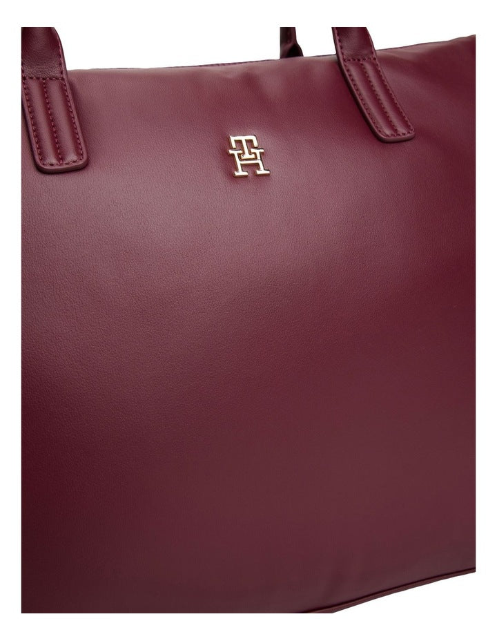 Soft TH Monogram Tote Bag in Red