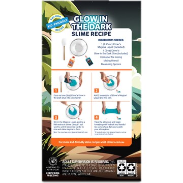 Elmer's Dinosaur Night Slime Kit Glow In The Dark each