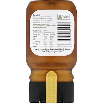 Hampson Honey Raw Honey Squeezy 500g