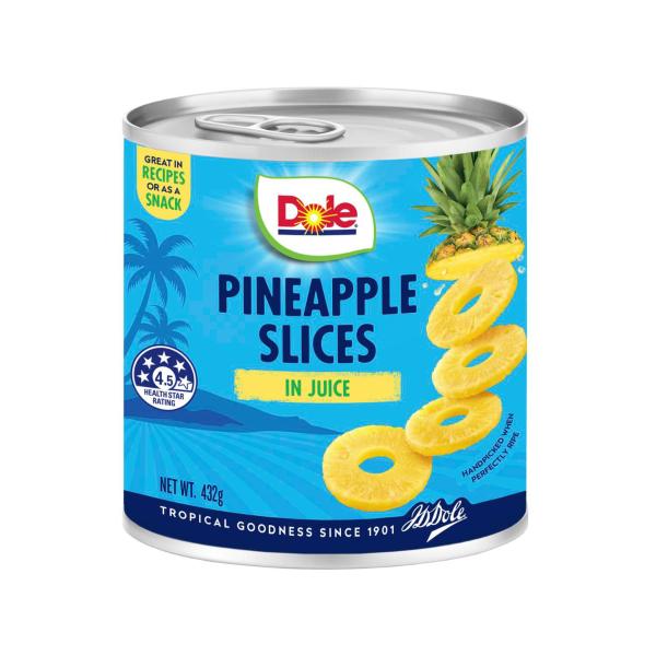 DOLE PINEAPPLE:SLICES IN JUICE:.:432 GRAM