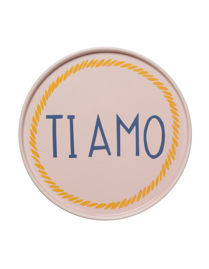 Ti Amo 25cm New Bone China Dinner Plate Pink