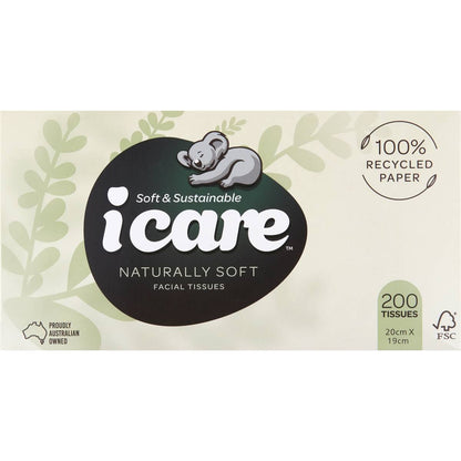 Icare Everyday Facial Tissue 200 Pack