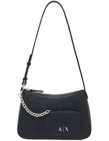 Mini Shoulder Bag - Black Faux Leather