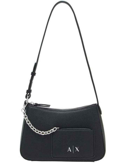 Mini Shoulder Bag - Black Faux Leather