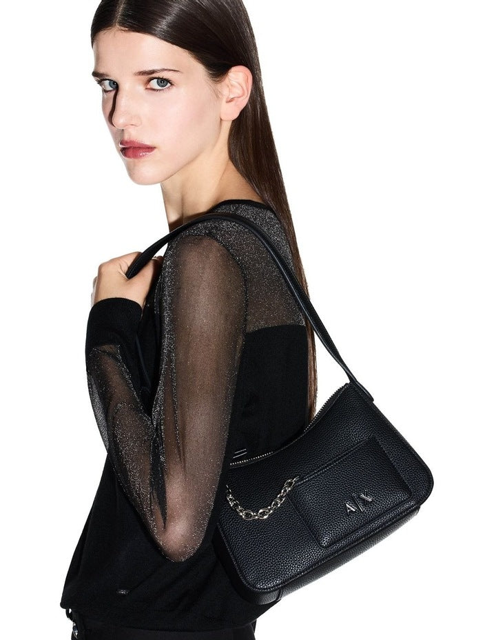 Mila Mini Shoulder Bag in Black