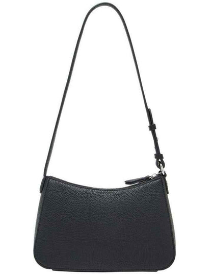 Mini Shoulder Bag - Black Faux Leather