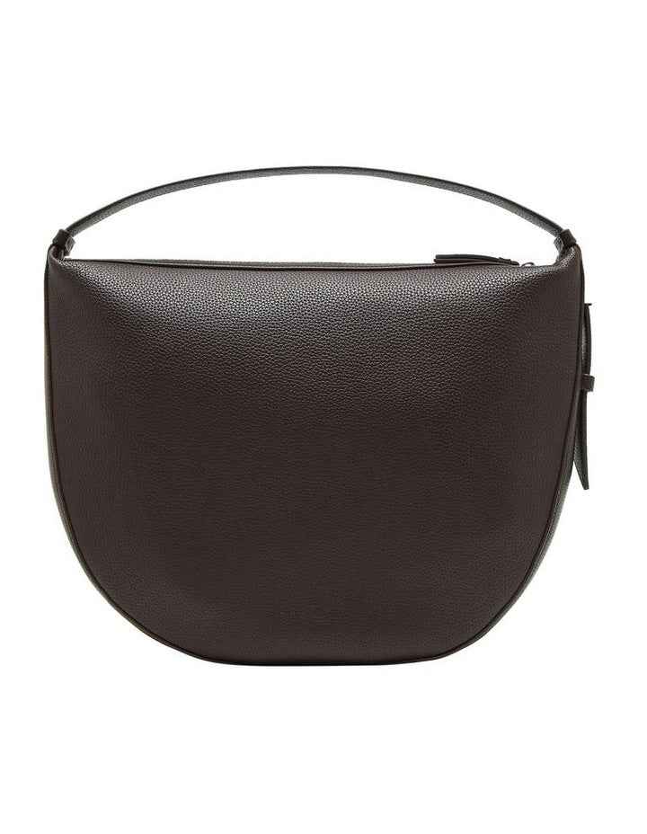 Medium Shoulder Bag - Brown Grain Texture