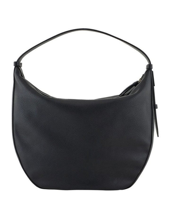 Susie Soft Medium Shoulder Bag in Black