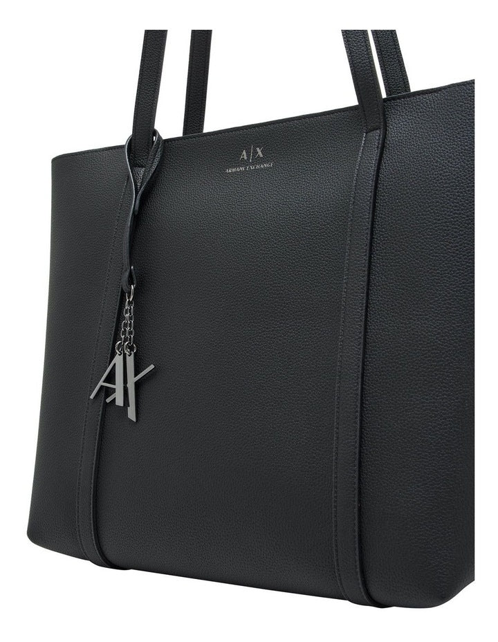Sylvie Shopper Tote Bag in Black