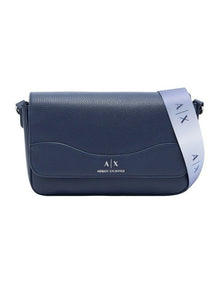 Textured Crossbody Bag - Navy Blue