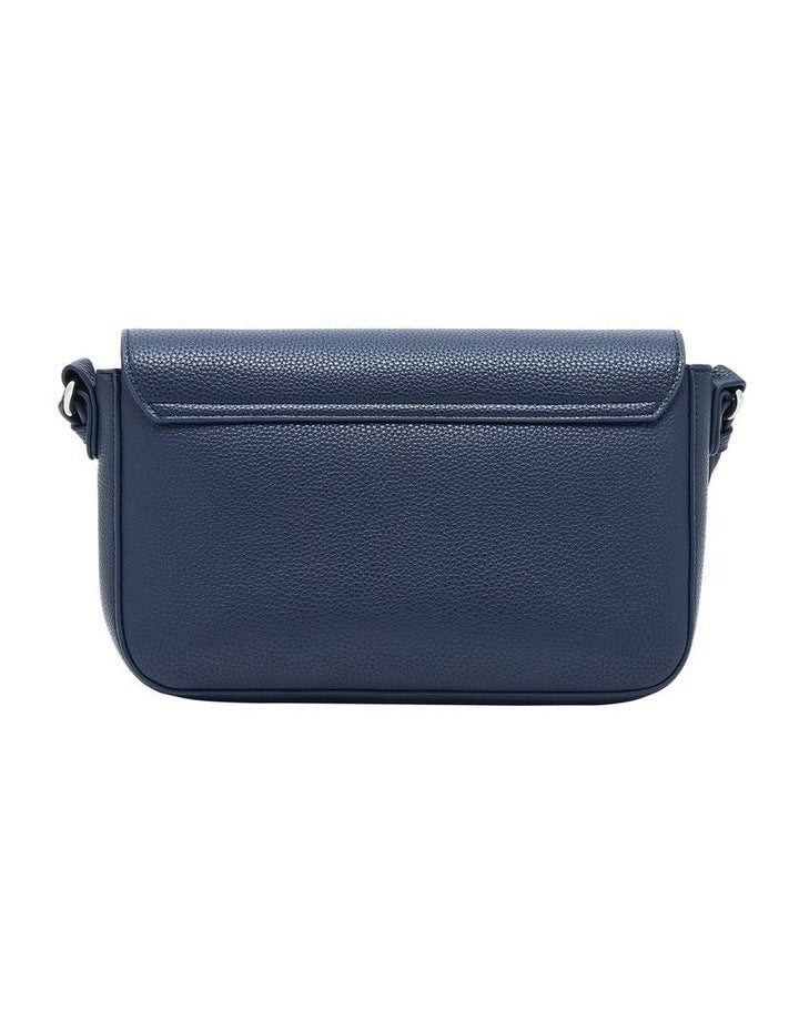 Textured Crossbody Bag - Navy Blue