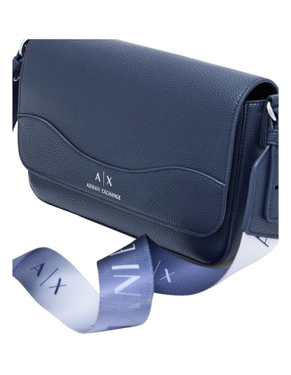 Textured Crossbody Bag - Navy Blue