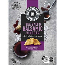 Red Rock Deli Deli Style Crackers Sea Salt & Balsamic Vinegar 135g