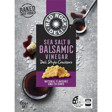 Red Rock Deli Style Crackers Sea Salt & Balsamic Vinegar 135g