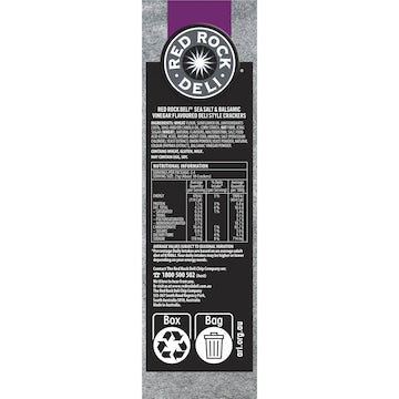 Red Rock Deli Style Crackers Sea Salt & Balsamic Vinegar 135g