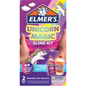 Elmer's Unicorn Magic Slime Kit Colour Changing each