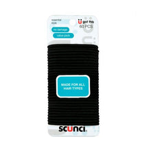 SCUNCI 4MM NO DAMAGE BLACK ELASTICS