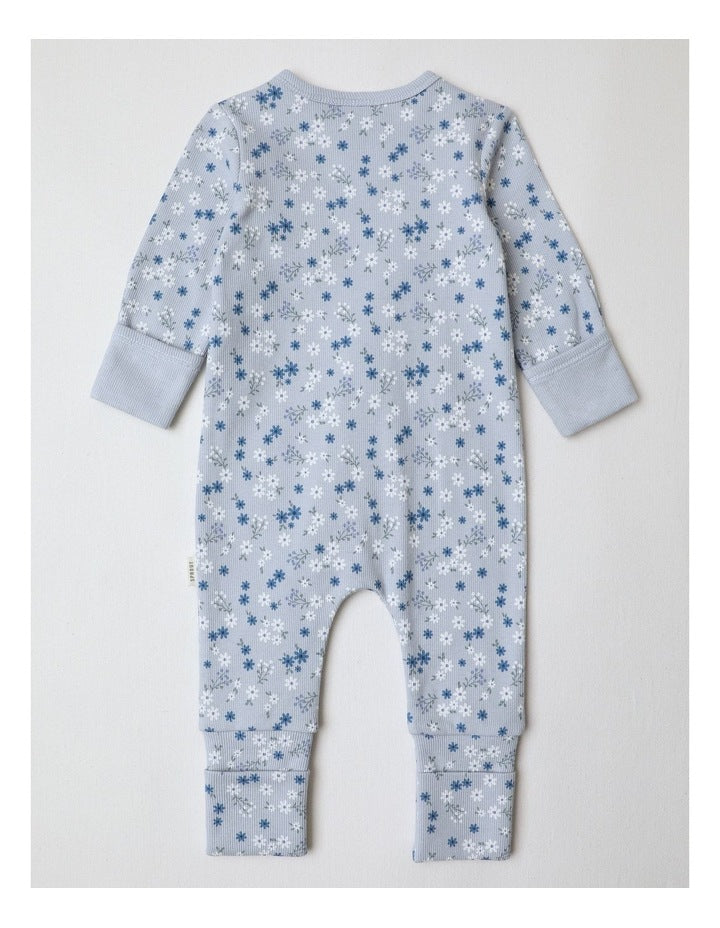 Essential Ditsy Floral Coverall in Blue