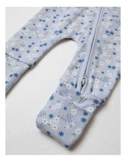 Essential Ditsy Floral Coverall in Blue
