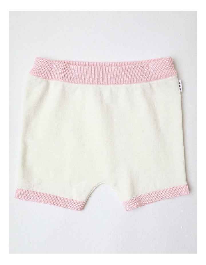Essential Knit Shorts in Cream
