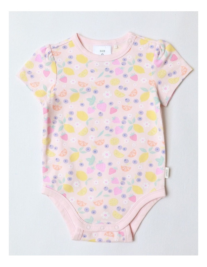 Essential Fruit Bodysuit in Blush