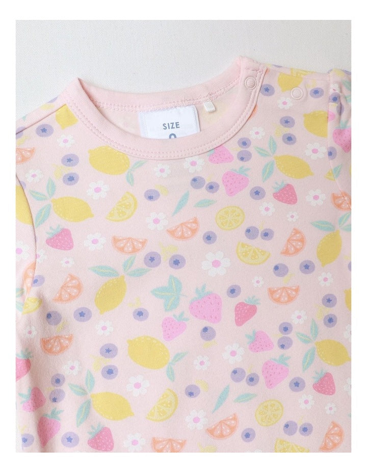 Essential Fruit Bodysuit in Blush