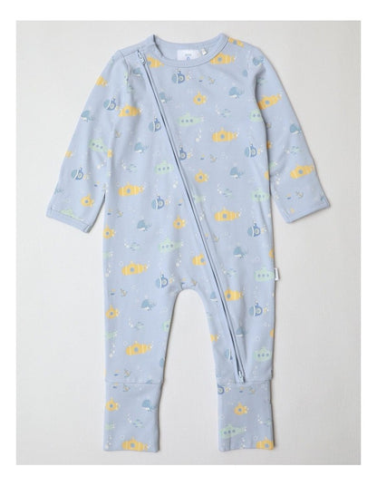 Essential Submarine Coverall in Arctic Blue