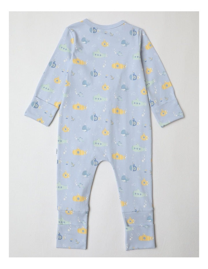 Essential Submarine Coverall in Arctic Blue