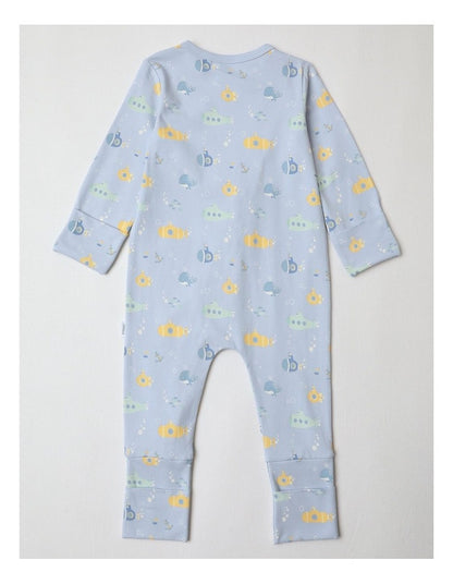 Essential Submarine Coverall in Arctic Blue