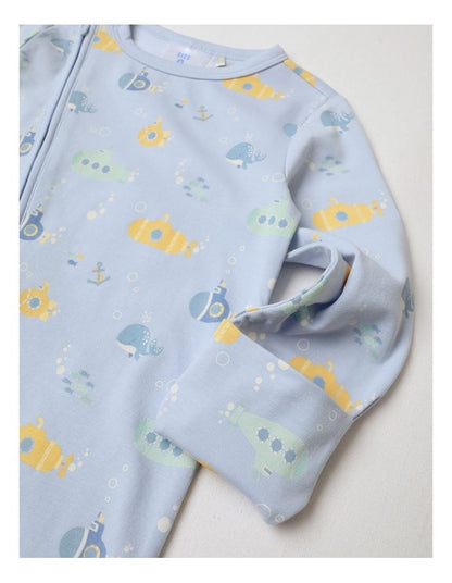 Essential Submarine Coverall in Arctic Blue