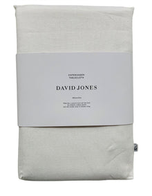 Copenhagen 180cm Round Cotton Linen Tablecloth White