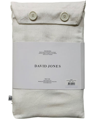 Copenhagen 180cm Round Cotton Linen Tablecloth White