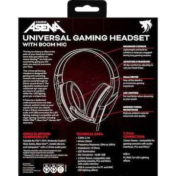 Asena Universal Gaming Headset With Boom Mic each
