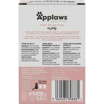 Applaws Pouches Fish Selection In Jelly Wet Cat Food 50g x 5 pack