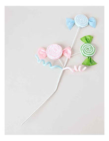 Nostalgia Christmas Fabric Spiral and Candy Pick 66cm in Multicolour