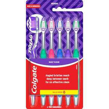 Colgate Toothbrush Zig Zag Medium Daily Clean Value 6 pack