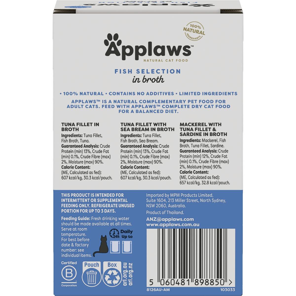 Applaws Cat Food Fish Selection 5 Pack 250g