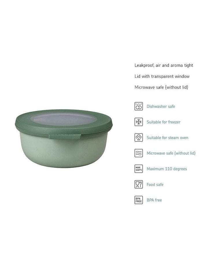 Cirqula Round Storage Bowl 350ml in Nordic Sage