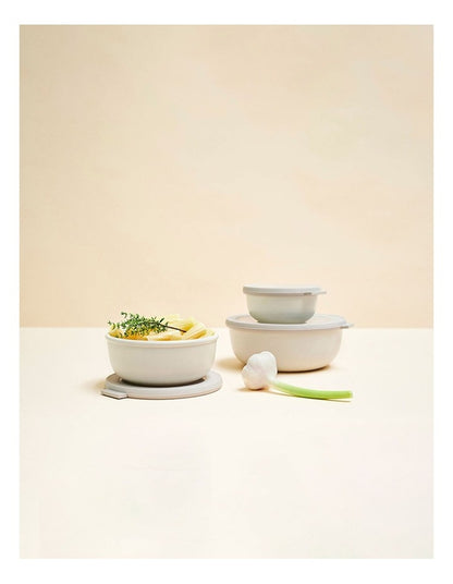 Cirqula Round Storage Bowl 350ml in Nordic White