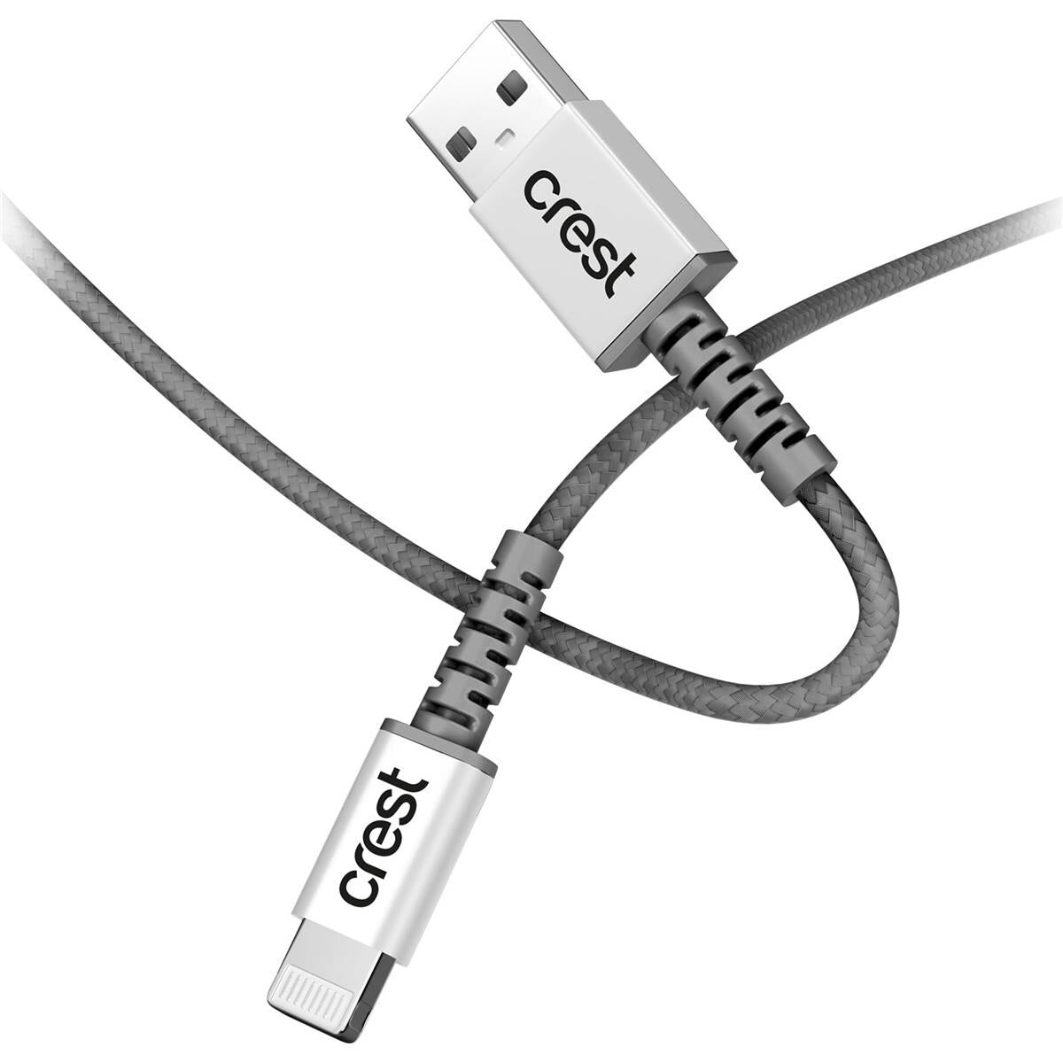Crest Lightning to USB A Braided Cable Assorted 1.5m each
