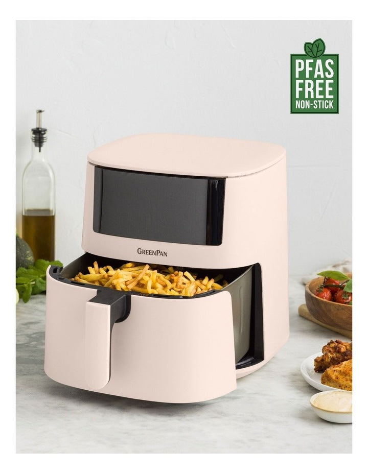 Bistro Air Fryer 1 basket 7.2L in Peach PFAS-free ceramic non-stick