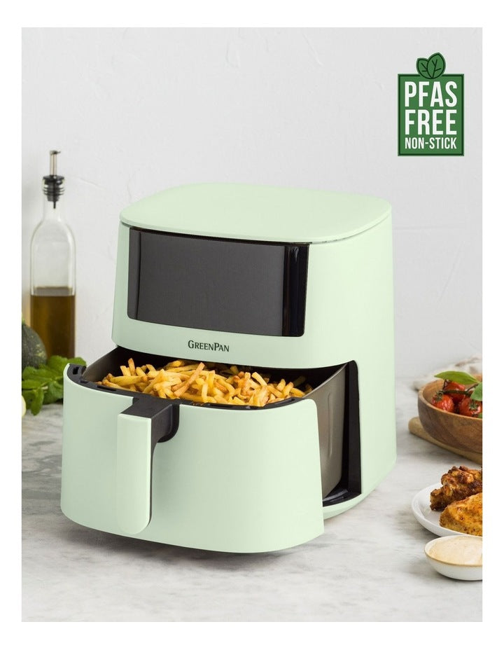 Bistro Airfryer 1 basket 7.2L in Mint Green PFAS-free ceramic non-stick