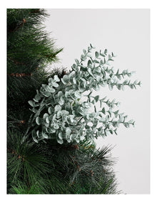 Eucalyptus Christmas Faux Plastic Eucalyptus Christmas Pick 50cm in Green