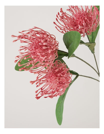 Eucalyptus Christmas Pincushion Spray Pick 68cm in Green/Orange