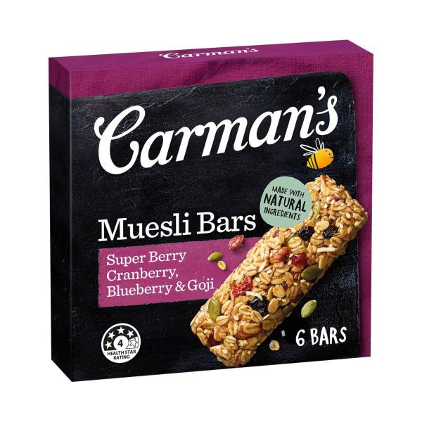 CARMANS SUPER BERRY MUESLI BAR