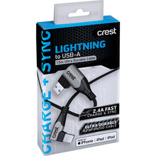 Crest Lightning To Usb-a 1.5m Ultra Durable Cable Each