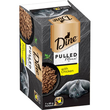 Dine Pulled Menu Adult Wet Cat Food with Chicken Trays 85g x 7 pack