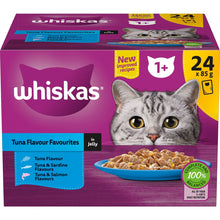 Whiskas Tuna Flavour Favourites In Jelly 85g x24 Pack