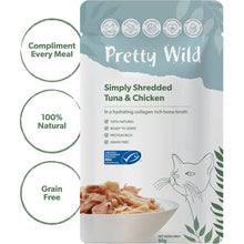 Pretty Wild Cat Food Shredded Chicken & Tuna 80g