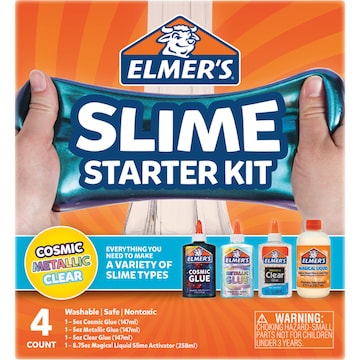 Elmer's Slime Starter Kit Cosmic Metallic & Clear each